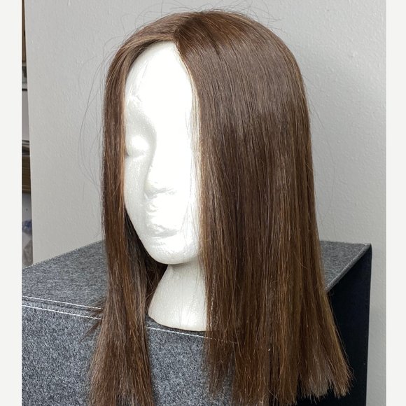 DIMPLES Hair Topper Synthetic Hair Clio 14 - Dark Chocolate - Picture 3 of 5